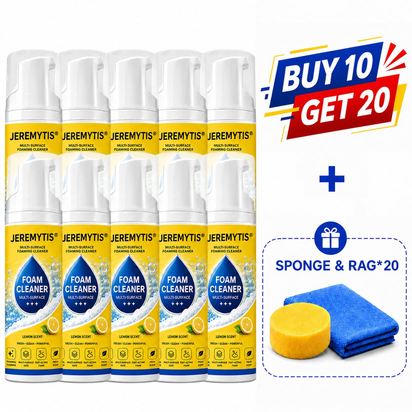 Over 100,000 jars sold💕 – Foam No-Rinse Cleaner — One Foam, More Surfaces for Tough Stains, Sofas, Carpets, Upholstery & Car Interiors.