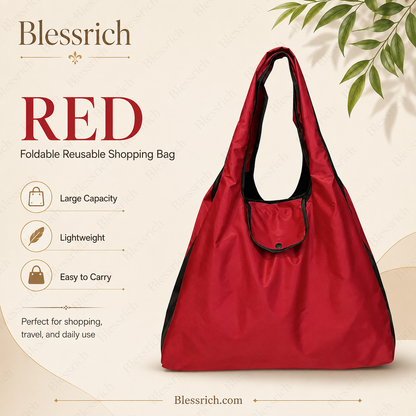 🔥Last Day Buy 1 Get 1 Free $ 14.99 Each🛍️ Foldable Reusable Shopping Bag – Large Capacity, Lightweight & Washable