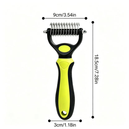 Cavaunory™ 2-in-1 Gentle Dematting & Deshedding Brush for Dogs & Cats