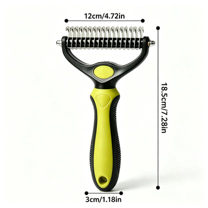 Cavaunory™ 2-in-1 Gentle Dematting & Deshedding Brush for Dogs & Cats