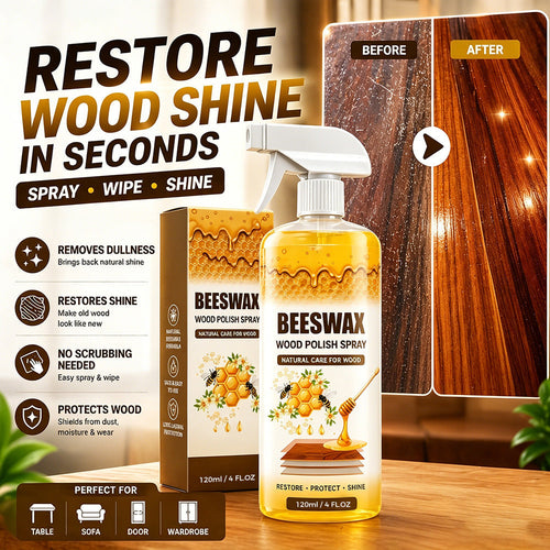 Restore Shine In Seconds 🏠Beeswax Wood Polish Spray