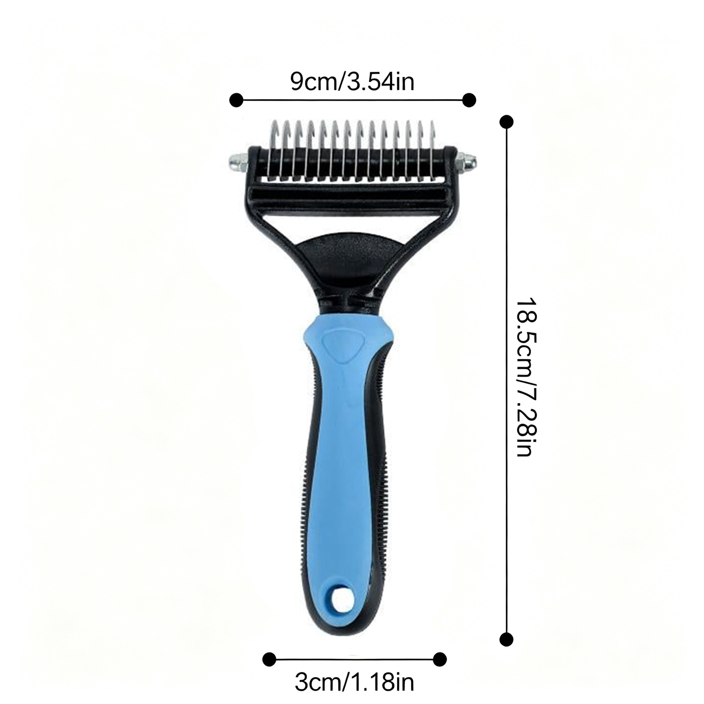 Cavaunory™ 2-in-1 Gentle Dematting & Deshedding Brush for Dogs & Cats