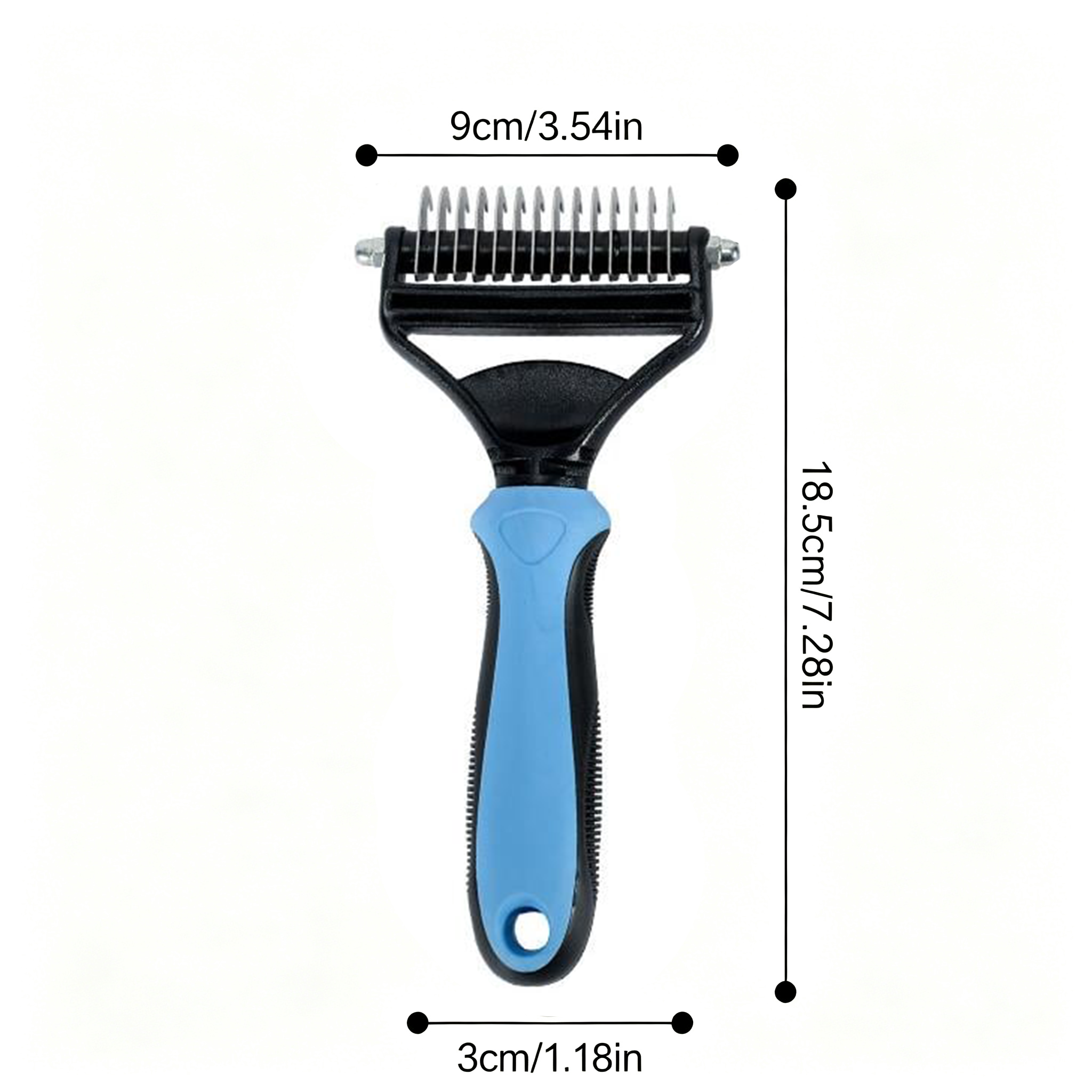 Cavaunory™ 2-in-1 Gentle Dematting & Deshedding Brush for Dogs & Cats