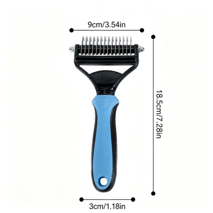 Cavaunory™ 2-in-1 Gentle Dematting & Deshedding Brush for Dogs & Cats
