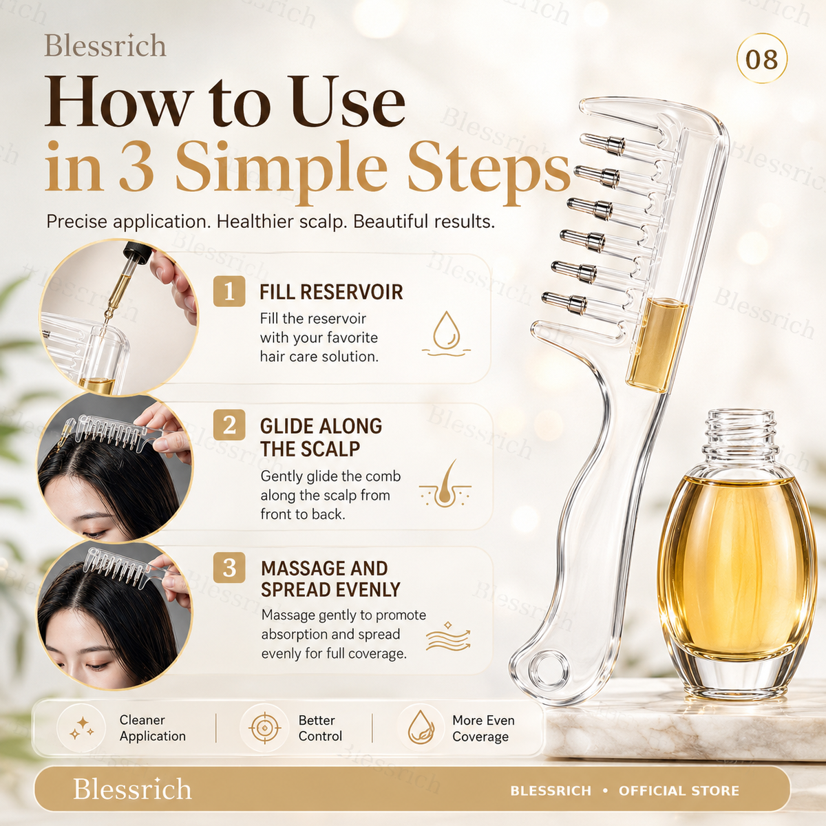 🔥Last Day Buy 1 Get 1 Free $ 9.99 Each🔥Scalp Serum Applicator Comb