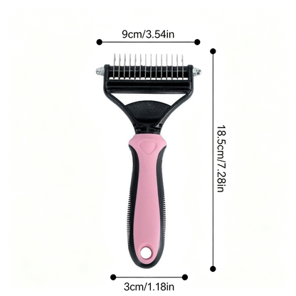Cavaunory™ 2-in-1 Gentle Dematting & Deshedding Brush for Dogs & Cats