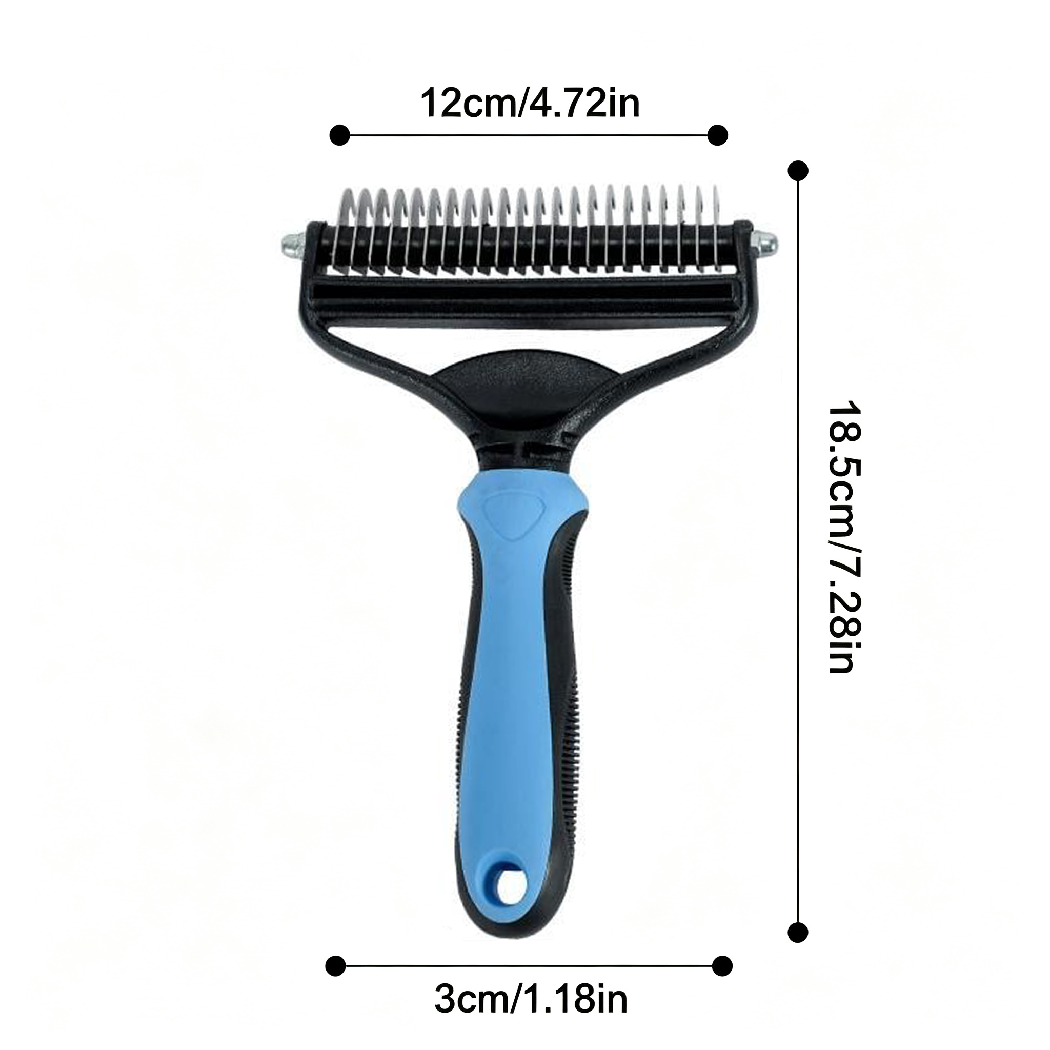 Cavaunory™ 2-in-1 Gentle Dematting & Deshedding Brush for Dogs & Cats