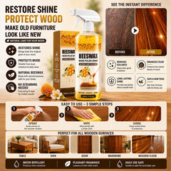Restore Shine In Seconds 🏠Beeswax Wood Polish Spray