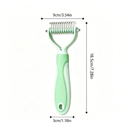 Cavaunory™ 2-in-1 Gentle Dematting & Deshedding Brush for Dogs & Cats