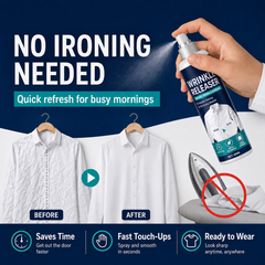 No Iron. No Board. Wrinkle-Free Clothes in Minutes.