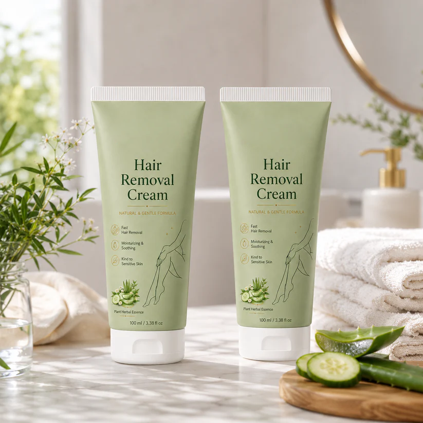 Natural Gentle Hair Removal Cream | For Women & Men, Sensitive Skin
