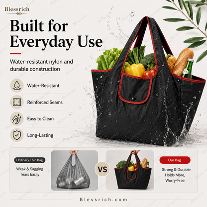 🔥Last Day Buy 1 Get 1 Free $ 14.99 Each🛍️ Foldable Reusable Shopping Bag – Large Capacity, Lightweight & Washable