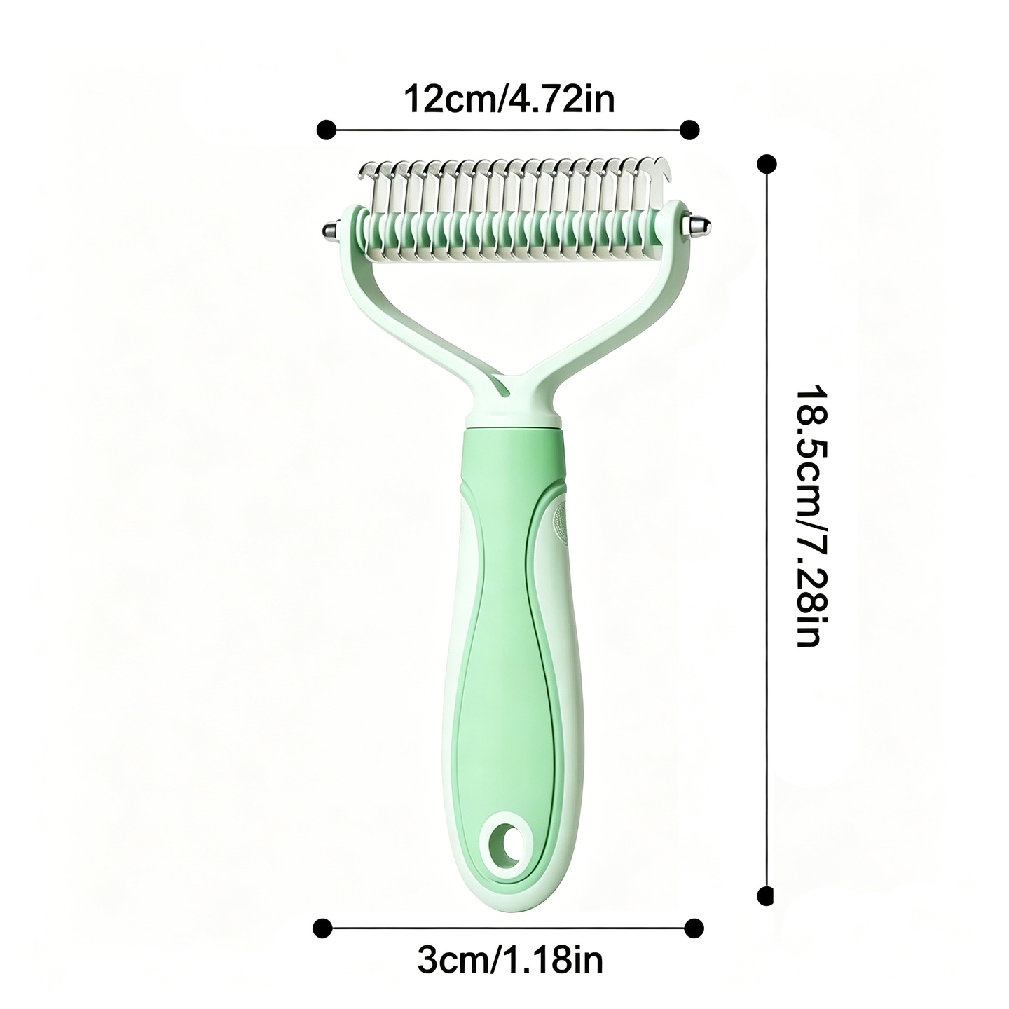 Cavaunory™ 2-in-1 Gentle Dematting & Deshedding Brush for Dogs & Cats