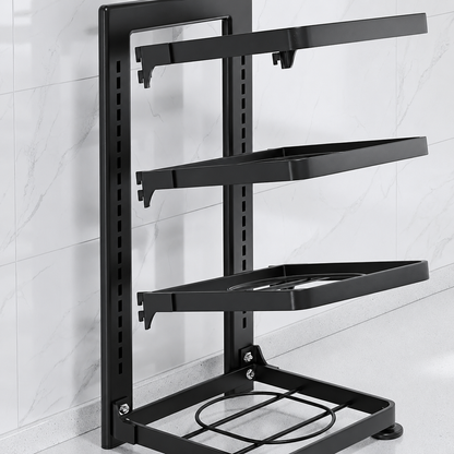 Adjustable Kitchen Pot & Pan Storage Rack