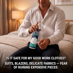 No Iron. No Board. Wrinkle-Free Clothes in Minutes.