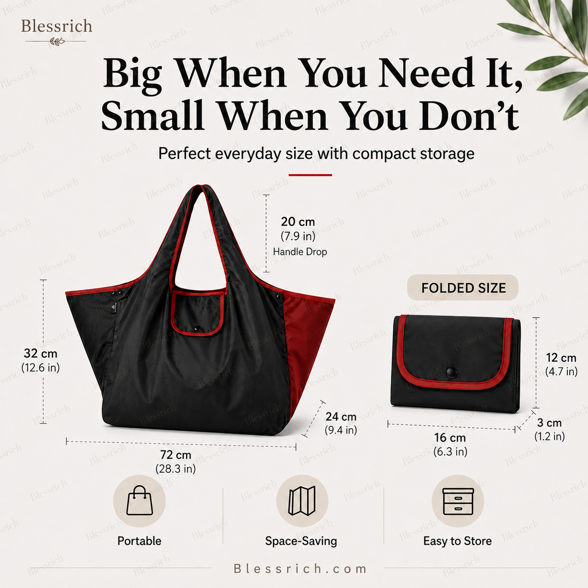 🔥Last Day Buy 1 Get 1 Free $ 14.99 Each🛍️ Foldable Reusable Shopping Bag – Large Capacity, Lightweight & Washable