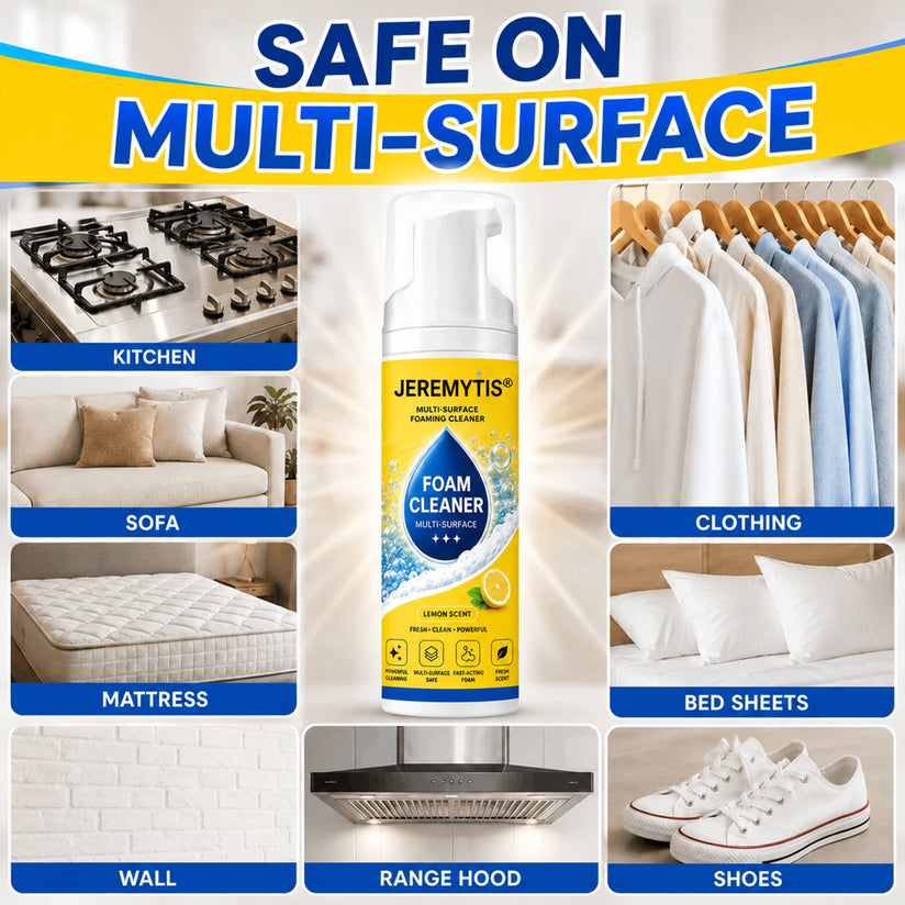 Over 100,000 jars sold💕 – Foam No-Rinse Cleaner — One Foam, More Surfaces for Tough Stains, Sofas, Carpets, Upholstery & Car Interiors.