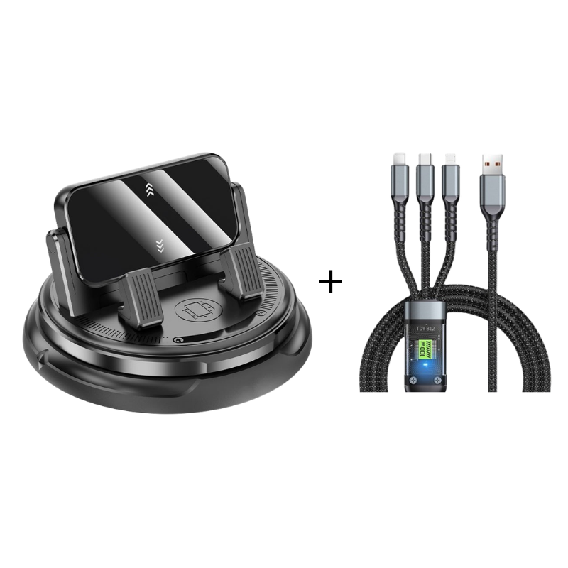 360° rotating car dashboard mobile phone holder