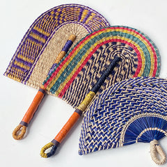 Handwoven Seagrass Wall Fan Décor – Vietnamese-Inspired Boho Wall Hanging for Home, Hotel, Café & Studio Styling