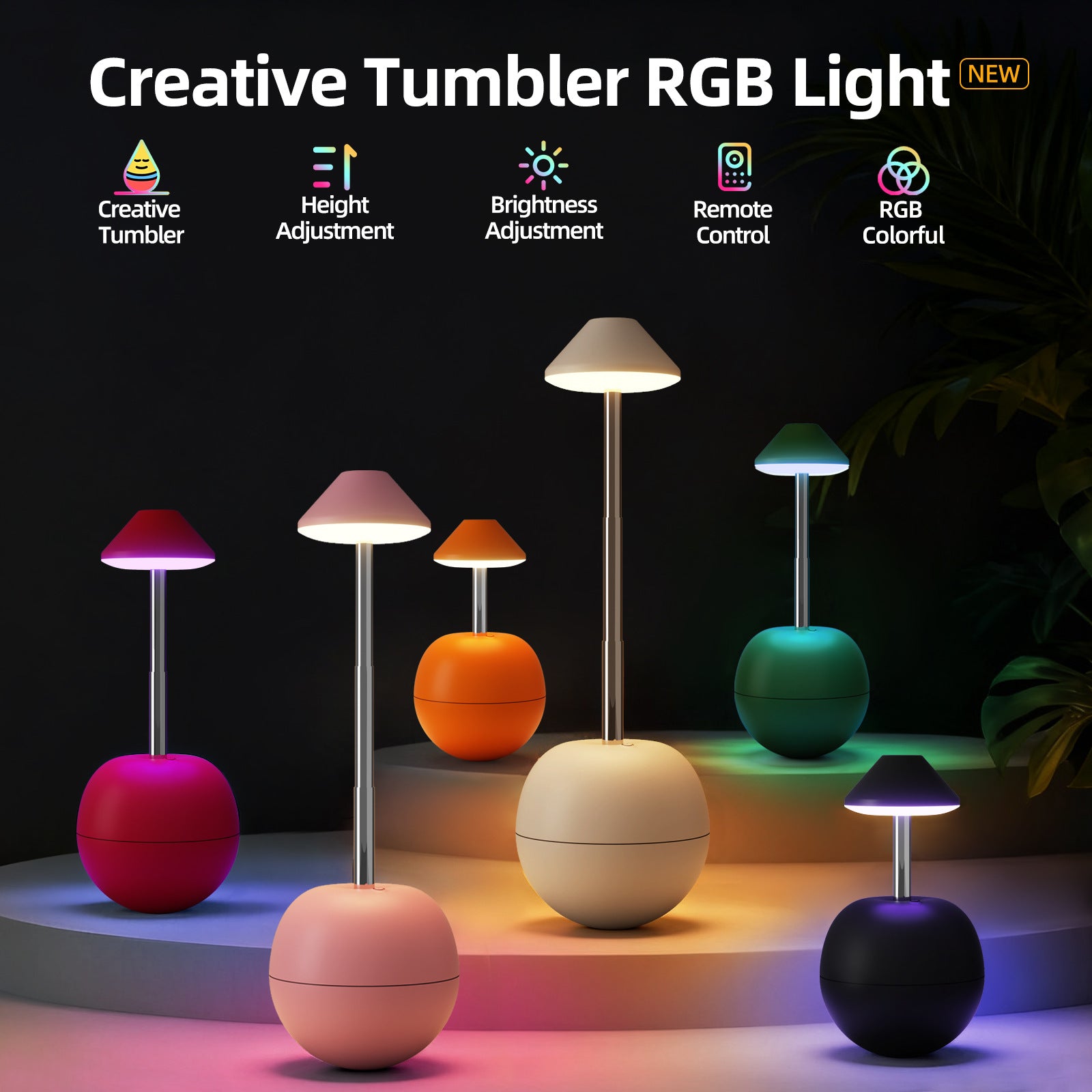 Creative Tumbler RGB Rechargeable Night Light