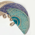 Handwoven Seagrass Wall Fan Décor – Vietnamese-Inspired Boho Wall Hanging for Home, Hotel, Café & Studio Styling