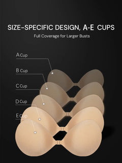 Cavaunory Magic Padded Sticky Bra - Patented Sticky Fashion Bra Inserts