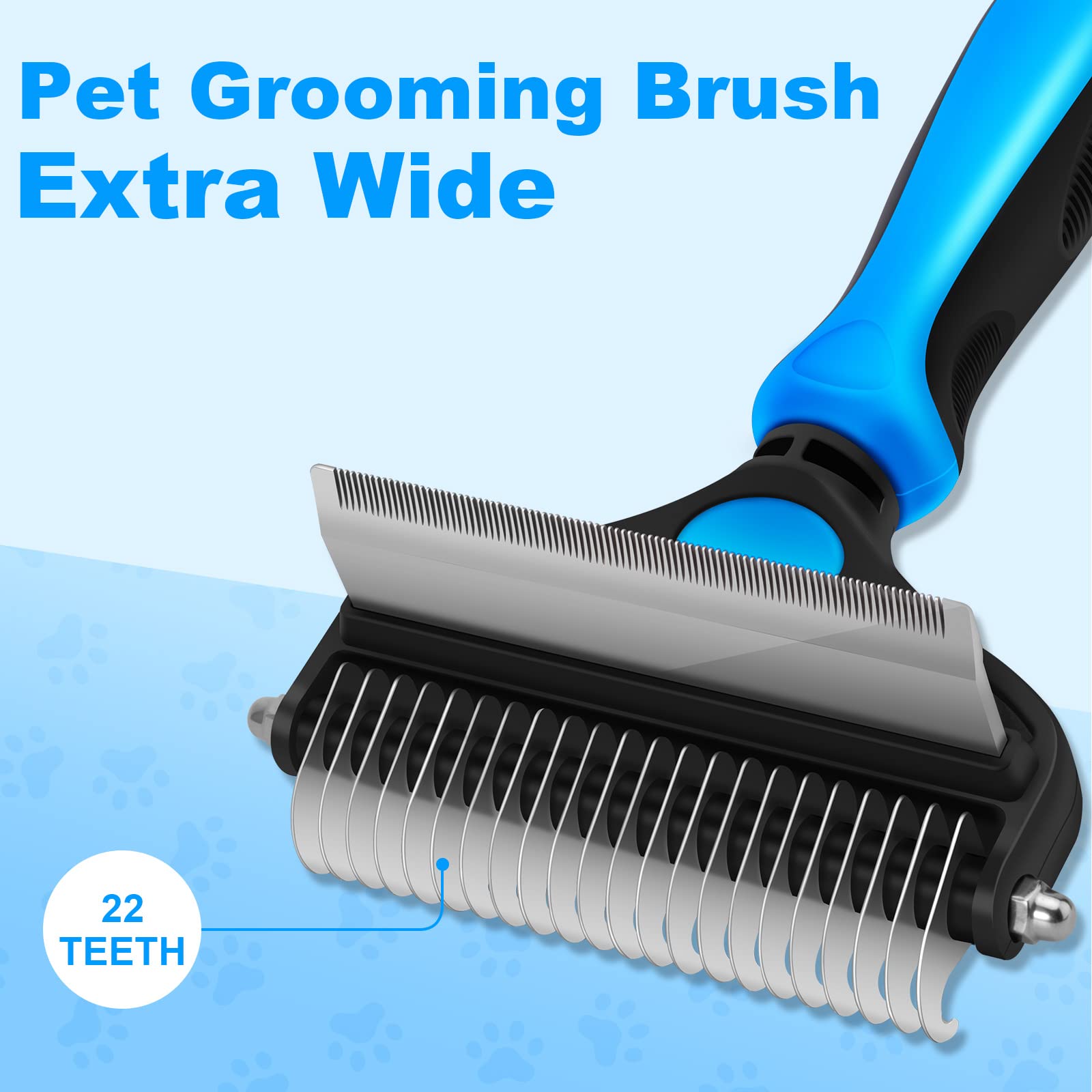 Cavaunory™ 2-in-1 Gentle Dematting & Deshedding Brush for Dogs & Cats