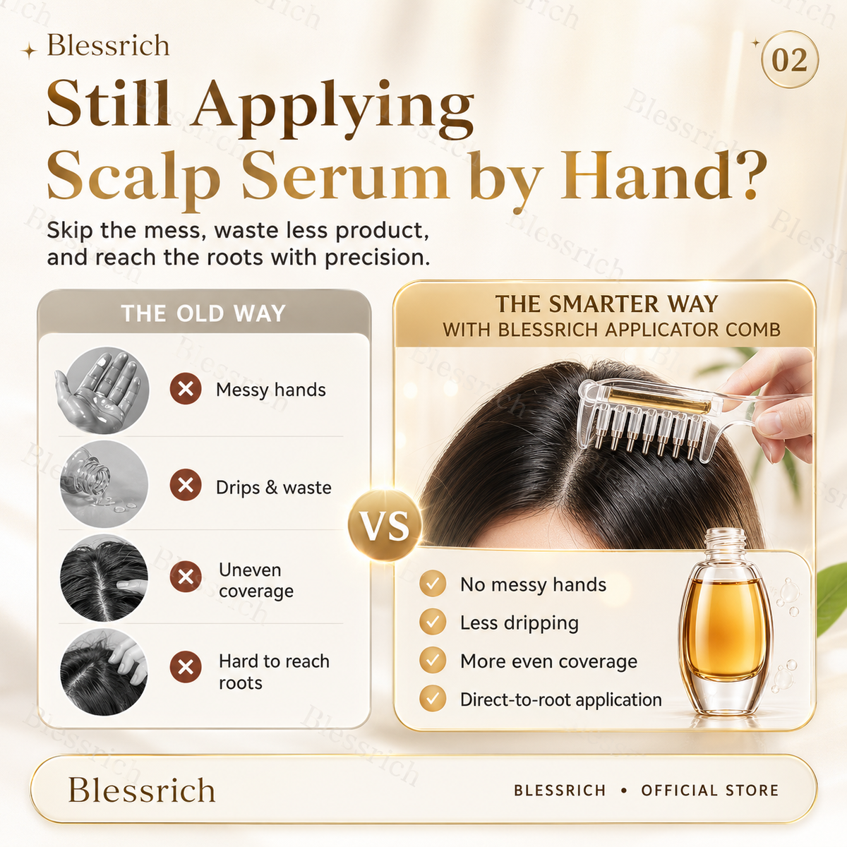 🔥Last Day Buy 1 Get 1 Free $ 9.99 Each🔥Scalp Serum Applicator Comb