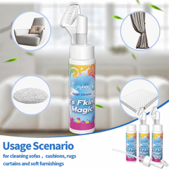 ⏳LAST DAY BUY 3 GET 1 FREE!!💖Cavaunory Magic Foam Cleaner for Carpets & Upholstery – Pet Stain & Odour Remover with Cleaning Brush🧼
