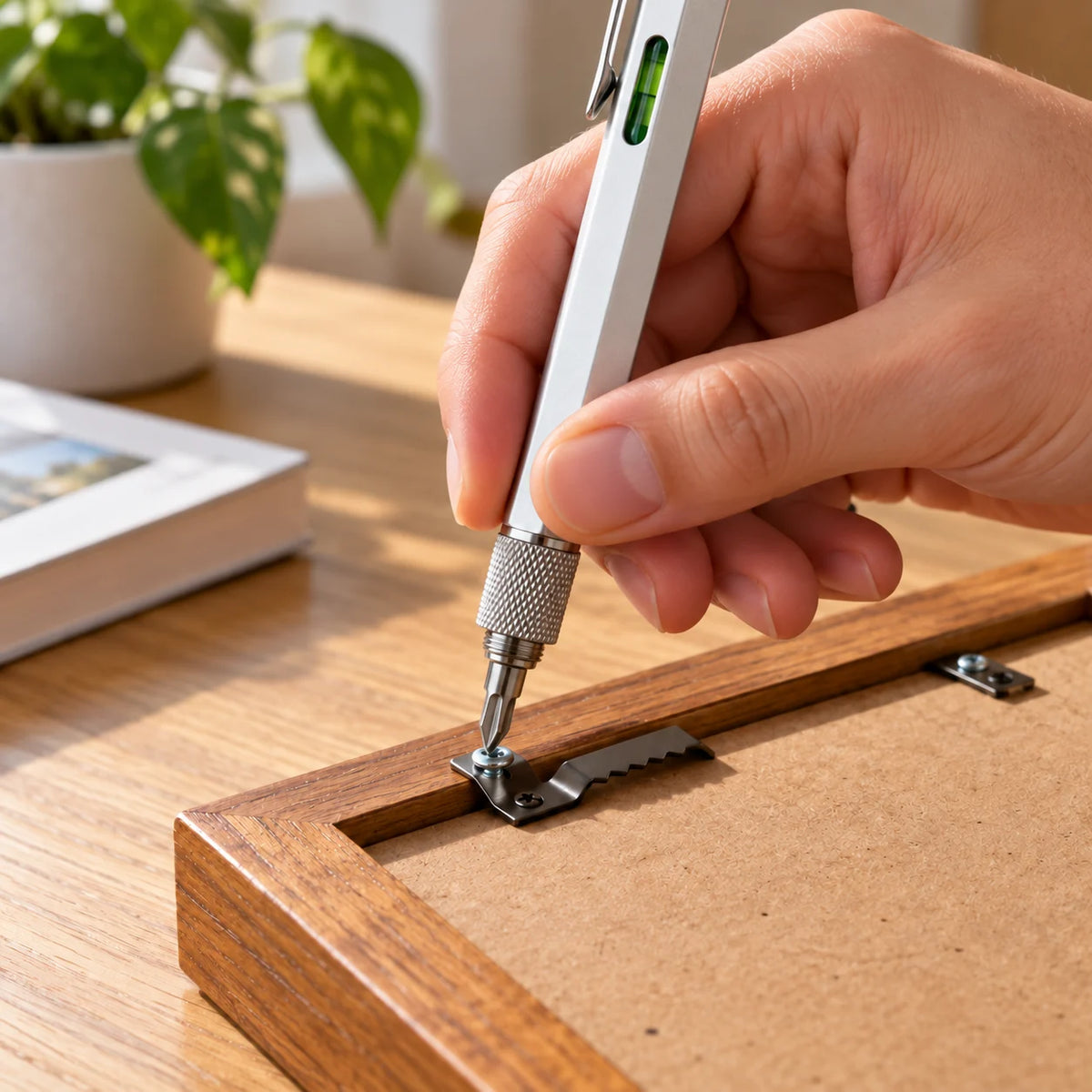 Multitool pen used for a small screw adjustment