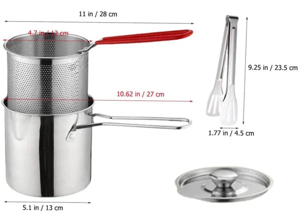 🔥LAST DAY SALE 54% OFF🎁304 Stainless Steel Multifuntional Fryer