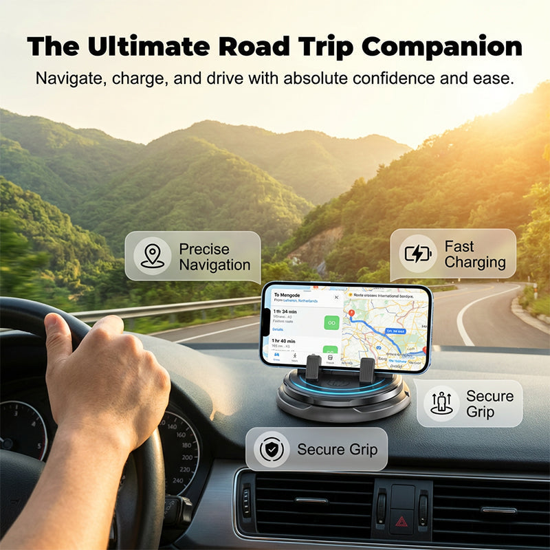 360° rotating car dashboard mobile phone holder