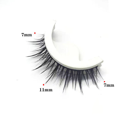 Reusable Self-Adhesive False Eyelashes – 3-Pair Glue-Free Lash Set