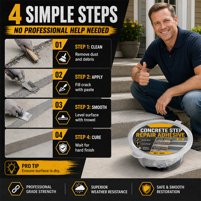 2026 HOT SALE 50K+ SOLD!  Concrete Step Repair Adhesive