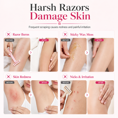 Gentle Smooth Roll-On Body Hair Removal Cream – Painless & Fast Acting, Perfect for Legs, Arms & Sensitive Skin